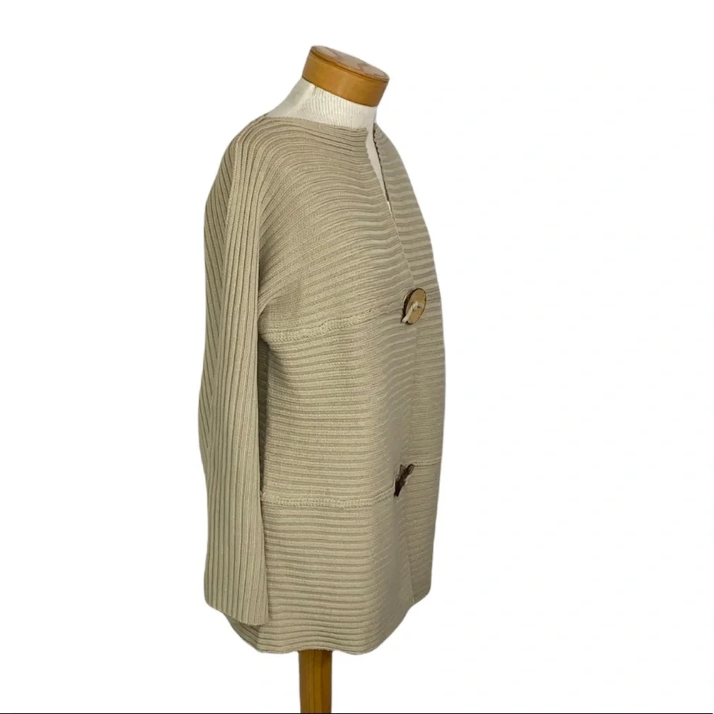Modern Soul Lagenlook Tan Oversized Relax Fit Cardigan Sweater